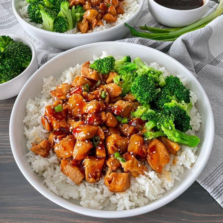 Asian Teriyaki Chicken and Rice Skillet