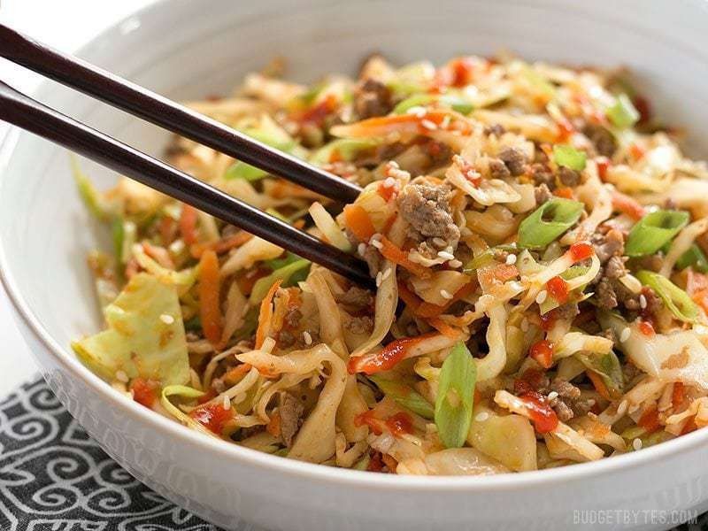 Asian-Inspired Beef and Cabbage Stir-Fry