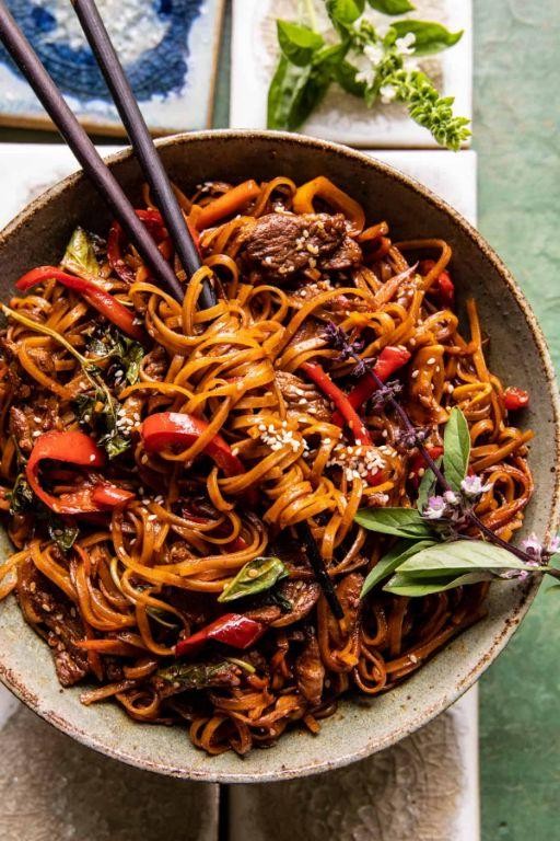 Asian-Inspired Beef and Noodle Stir-Fry