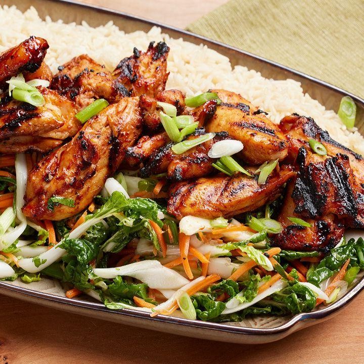 Asian-Inspired Grilled Chicken with Bok Choy