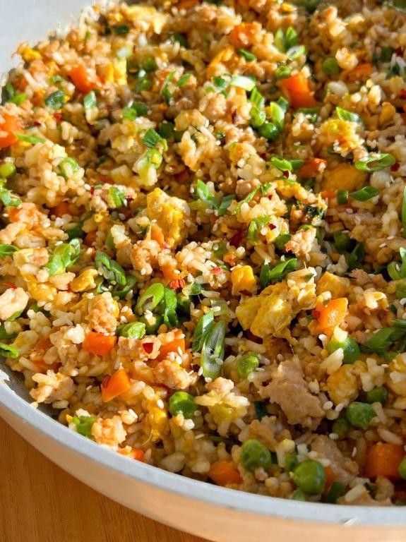 Asian-Inspired Ground Chicken Fried Rice
