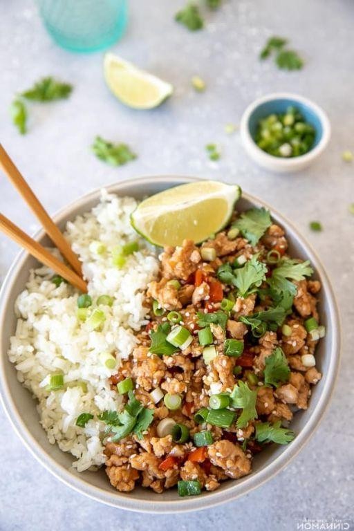 Asian-Inspired Ground Turkey Salad