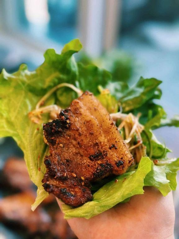 Asian-Inspired Keto Pork Belly Lettuce Wraps