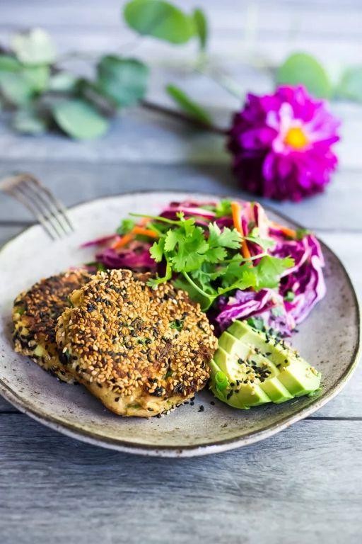 Asian-Inspired Sesame Salmon Cakes