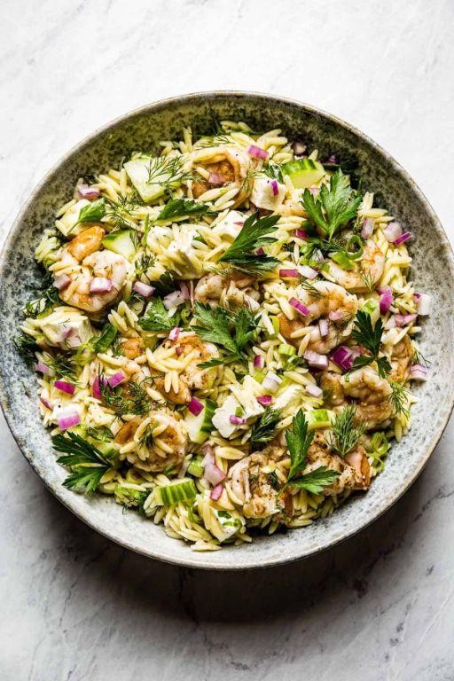 Asian-Inspired Shrimp and Orzo Salad