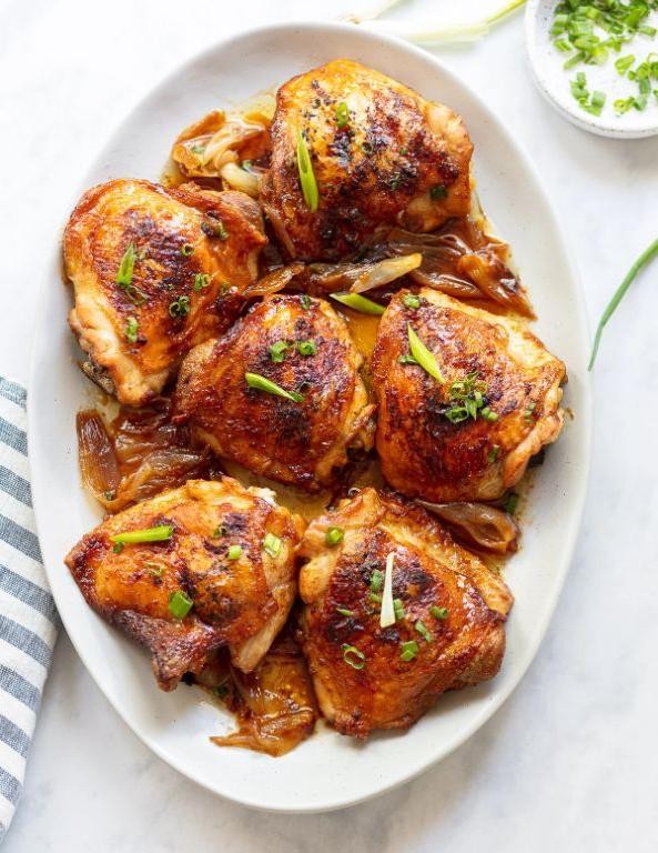 Asian-Inspired Soy and Ginger Chicken Thighs