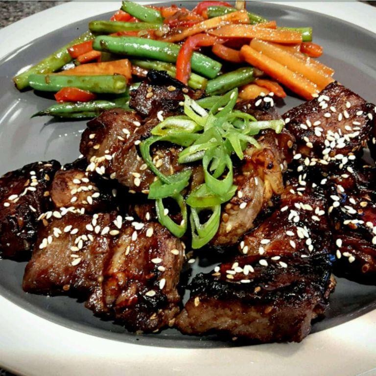 Asian-Inspired Soy-Glazed Arm Steak