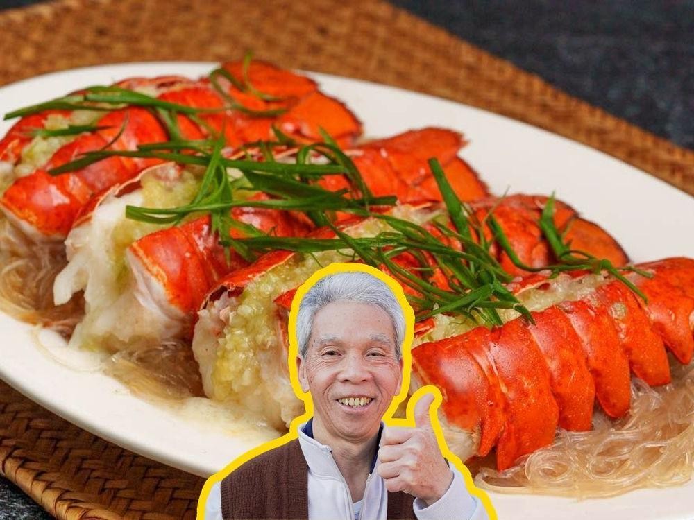 Asian-Inspired Steamed Lobster Tail with Sesame