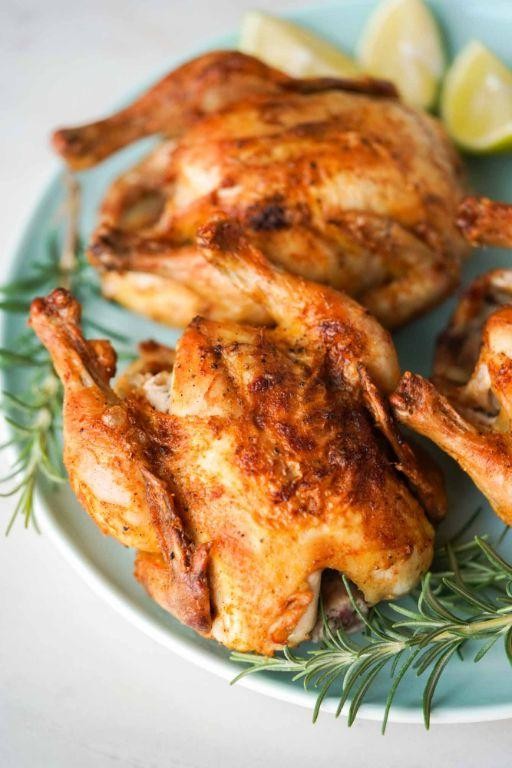 Asian-Style Air Fryer Cornish Hens