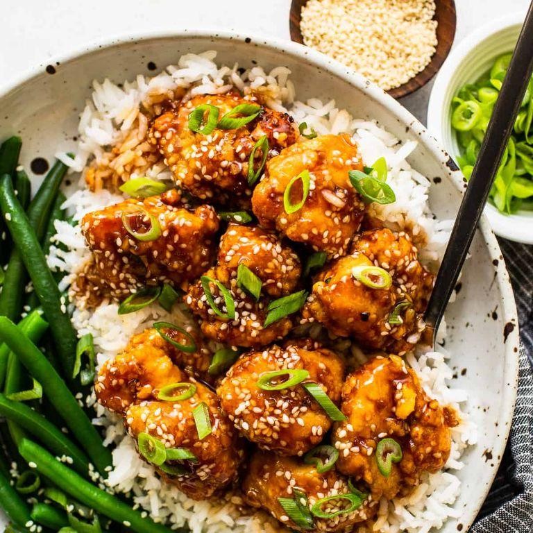 Asian-inspired Air Fried Sesame Chicken