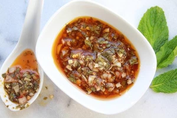 Asian-inspired Mint Soy Dipping Sauce