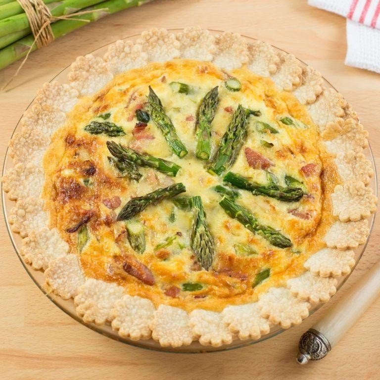 Asparagus and Gruyere Cheese Quiche