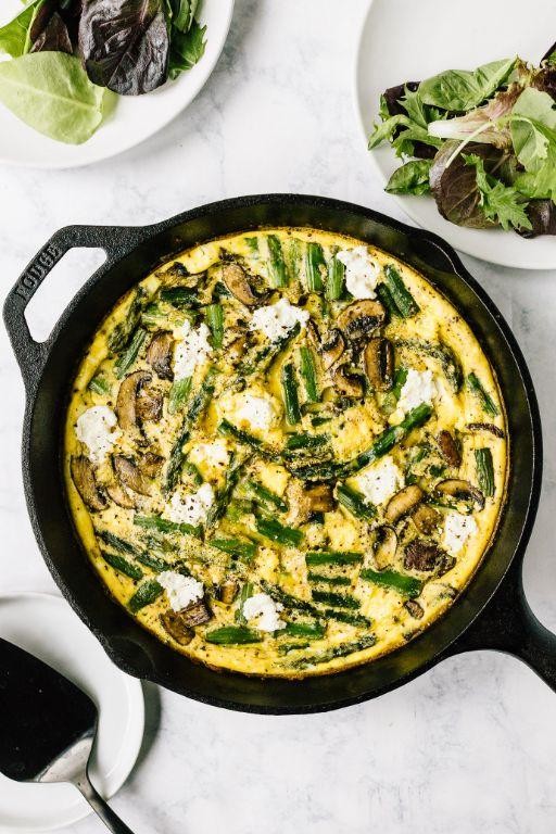 Asparagus and Mushroom Frittata