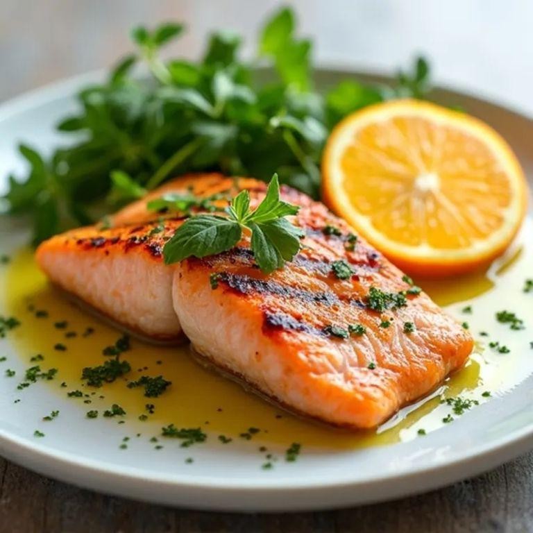 Atkins Citrus Herb Grilled Salmon