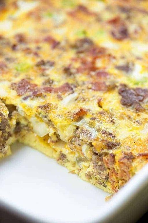 Atkins Egg and Sausage Casserole