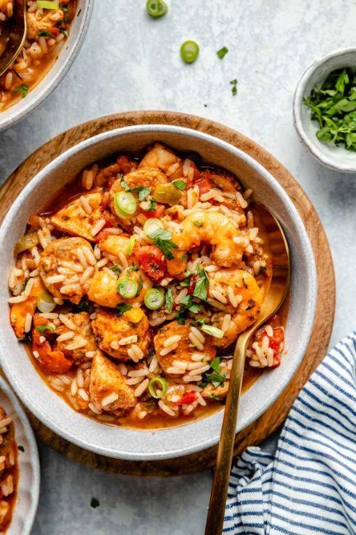 Authentic Andouille Sausage Crockpot Jambalaya