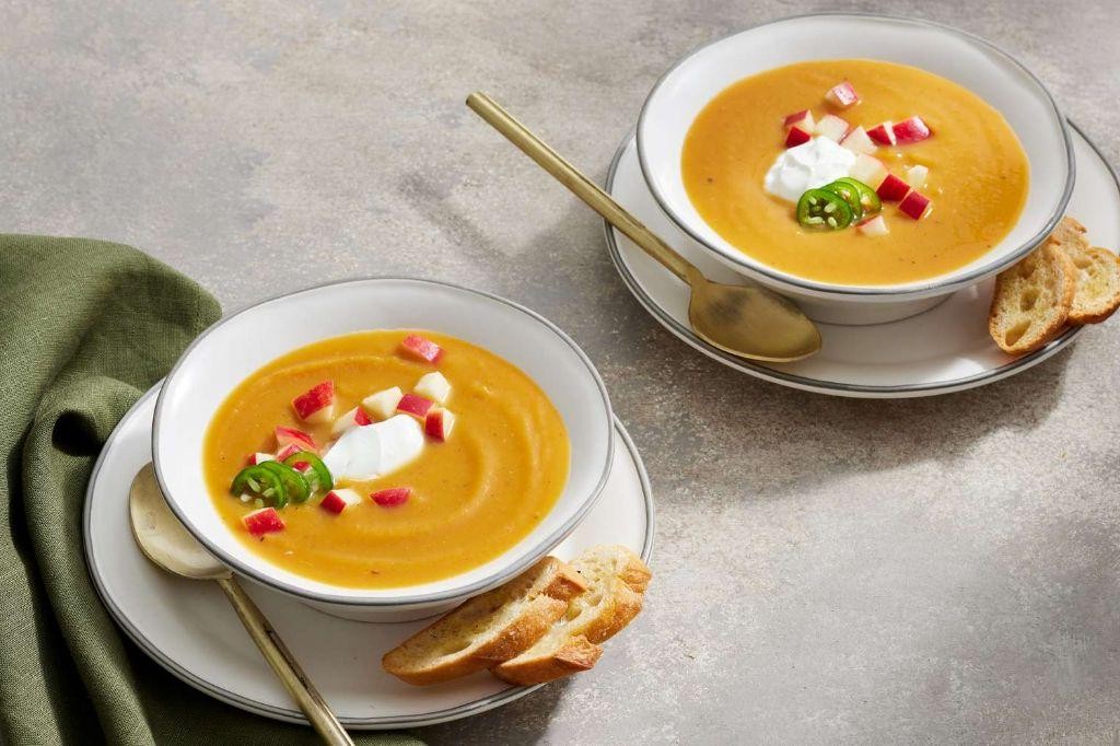 Autumn Apple and Butternut Squash Soup