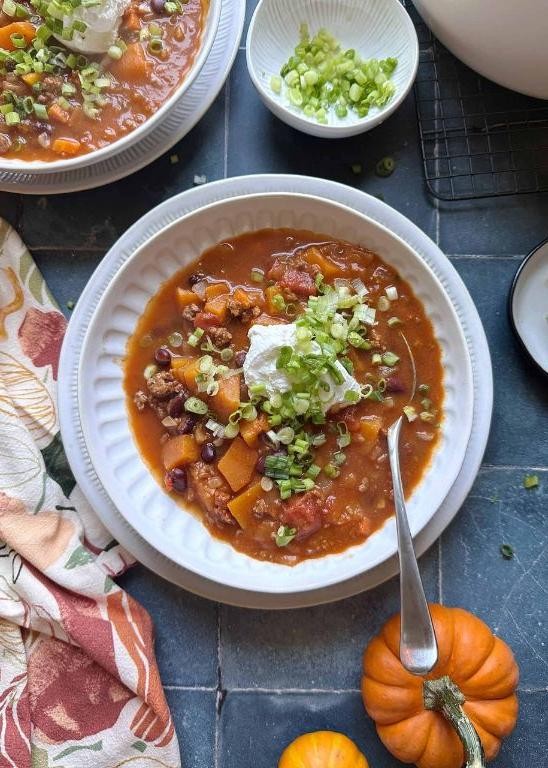Autumn Harvest Beef Chili