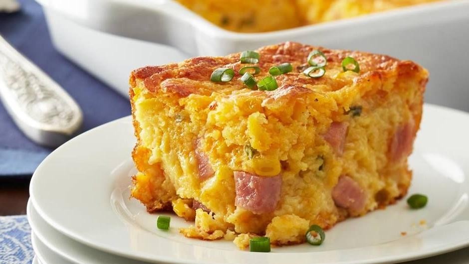 Autumn Harvest Ham and Cornbread Casserole