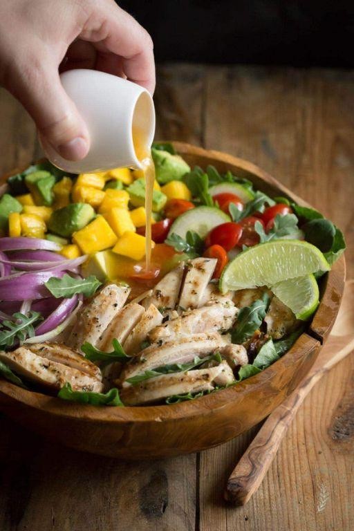 Avocado Chicken Salad with Lime Vinaigrette