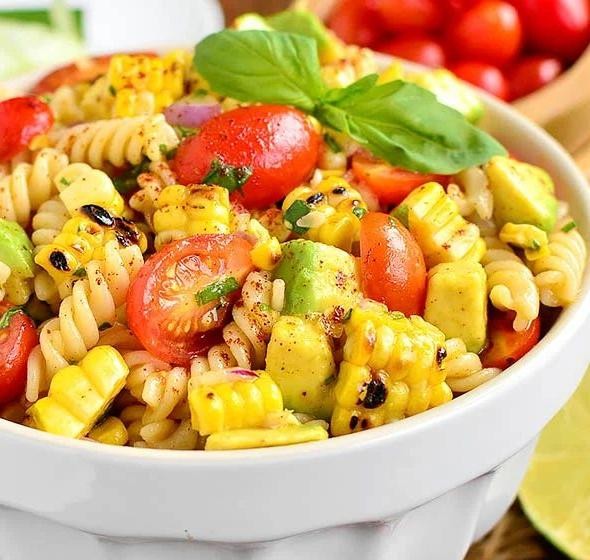 Avocado Chili Pasta Salad