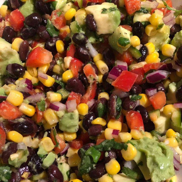 Avocado and Black Bean Chunky Salsa