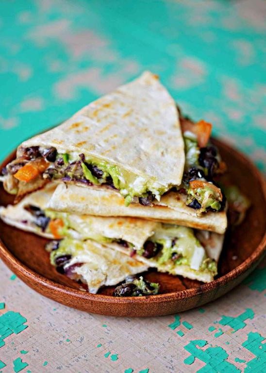 Avocado and Black Bean Quesadillas