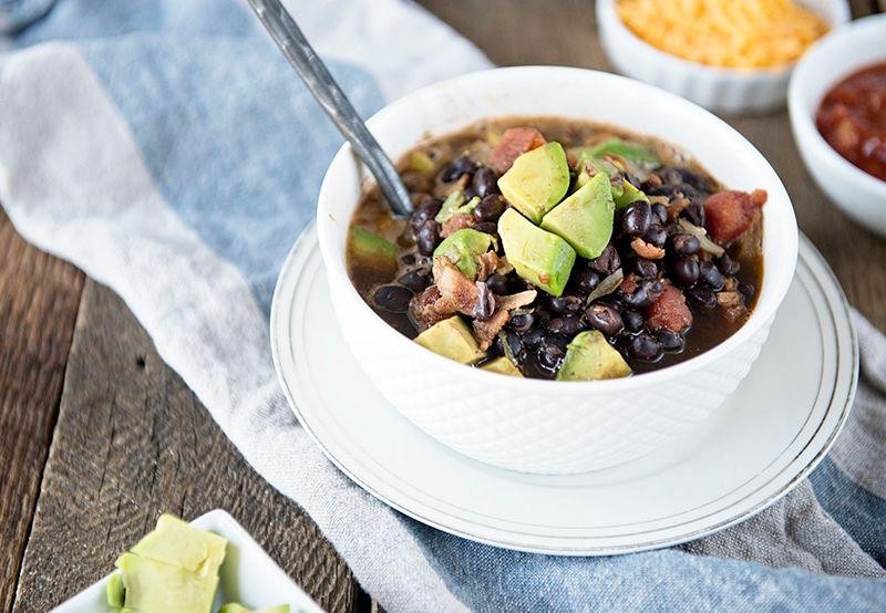 Avocado and Black Bean Soup