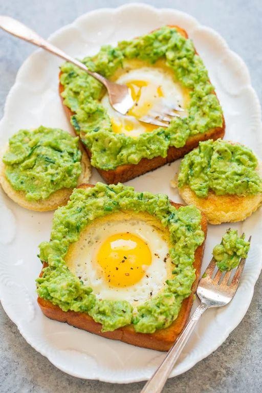 Avocado and Chive Egg White Breakfast