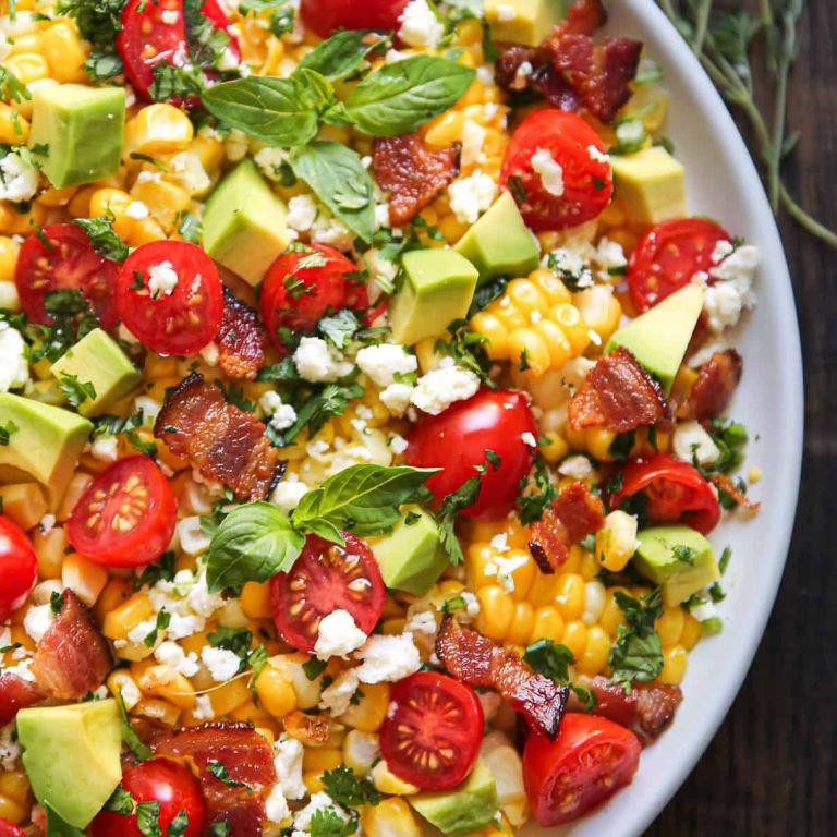 Avocado and Corn Salad with Cilantro Lime Dressing