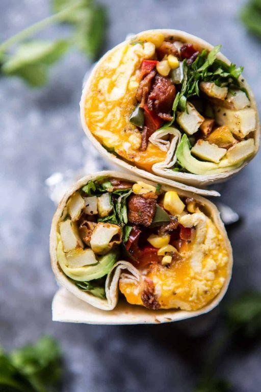 Avocado and Egg Breakfast Burritos