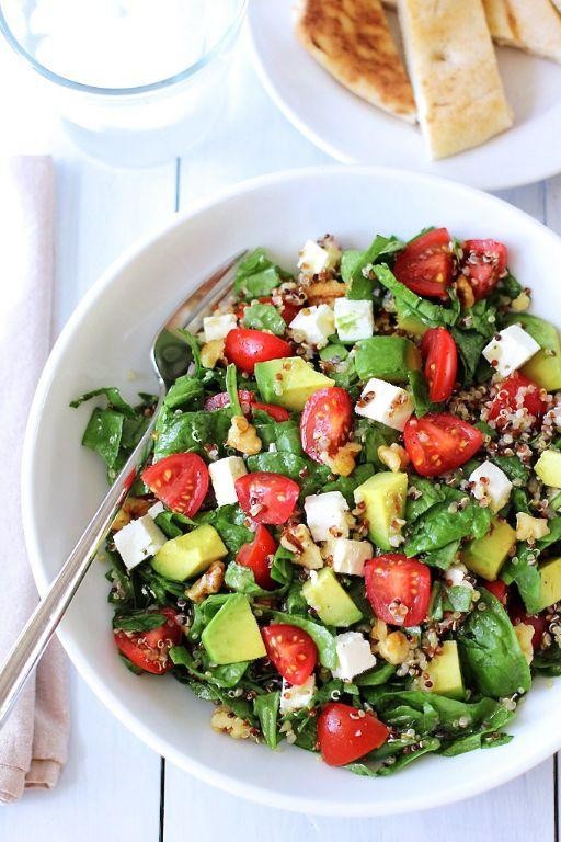 Avocado and Feta Quinoa Salad