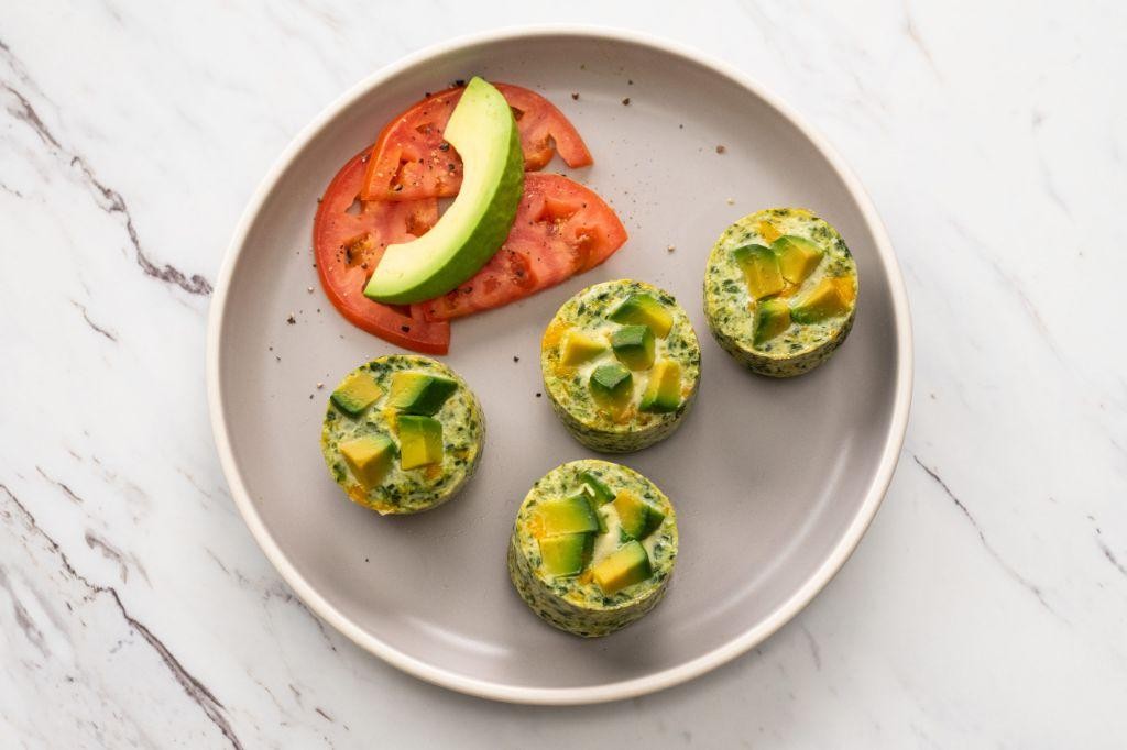 Avocado and Lime Egg White Bites