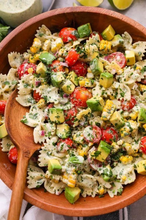 Avocado and Lime Pasta Salad