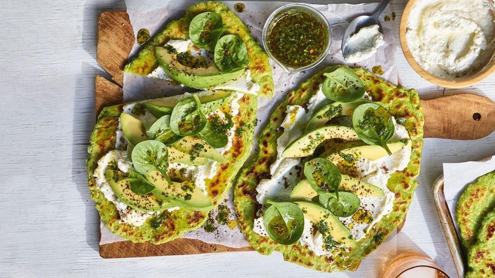 Avocado and Spinach Flatbread