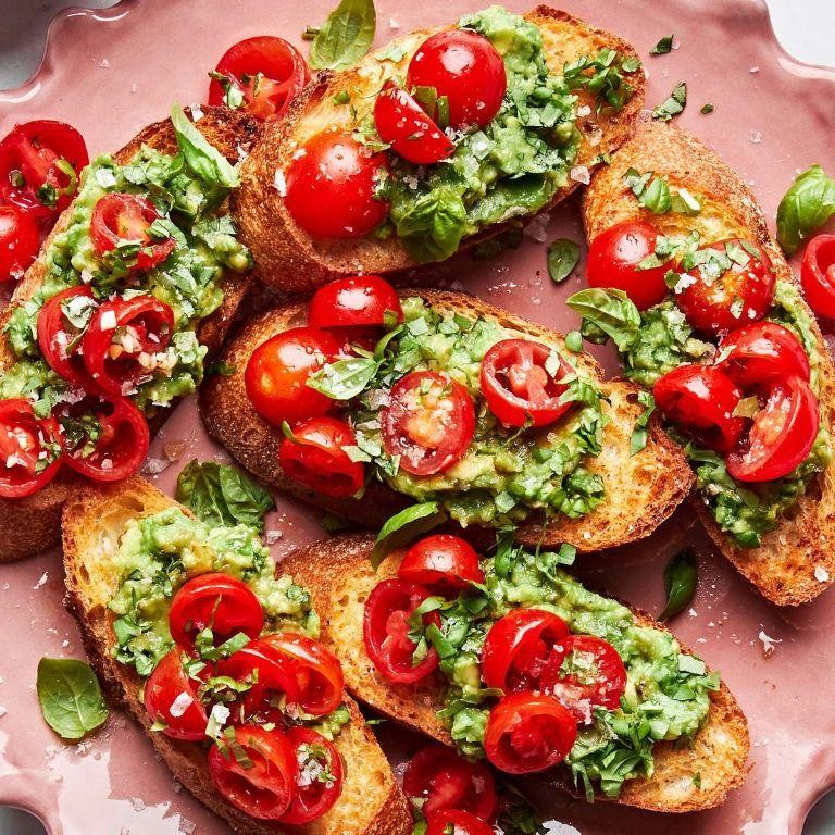 Avocado and Tomato Bruschetta
