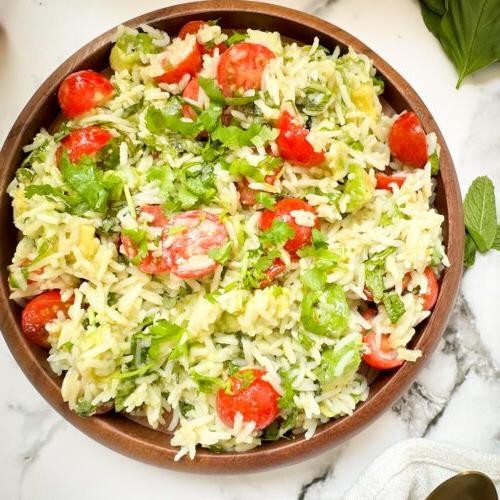 Avocado and Tomato Jasmine Rice Salad