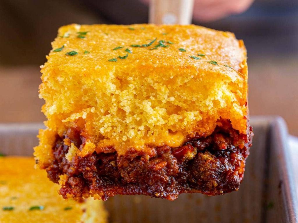 BBQ Beef and Cornbread Casserole