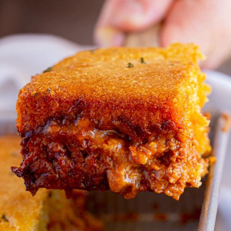 BBQ Chicken and Cornbread Casserole