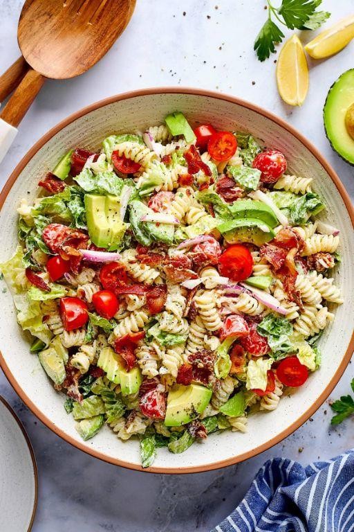 BLT Pasta Salad with Bacon