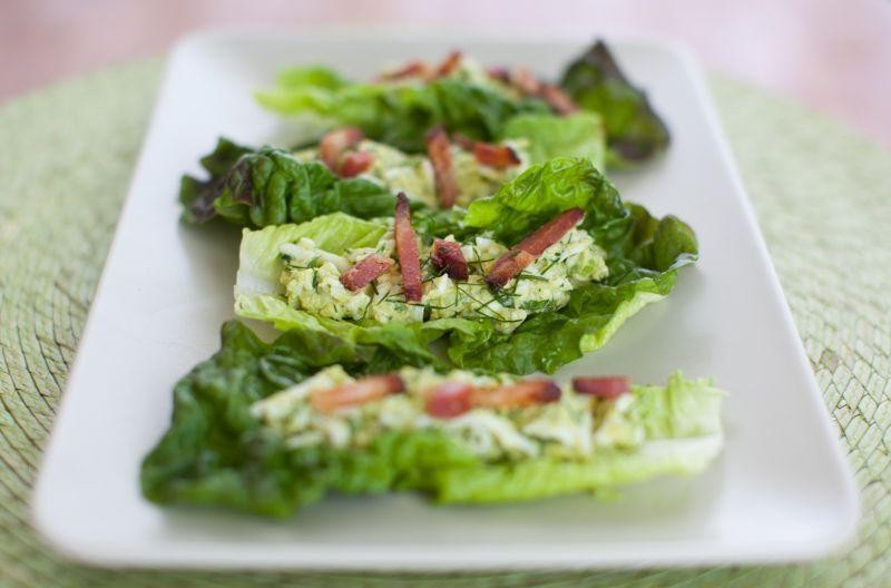 Bacon Avocado and Egg Salad Wrap