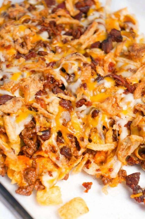 Bacon Cheeseburger Frito Pie