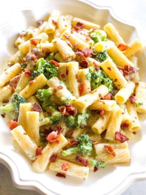 Bacon and Broccoli Ziti Bake