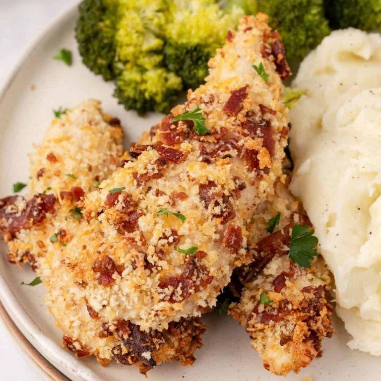 Bacon and Cheddar Chicken Tenderloin Bake