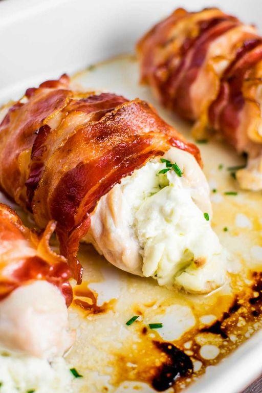 Bacon and Cream Cheese Stuffed Chicken
