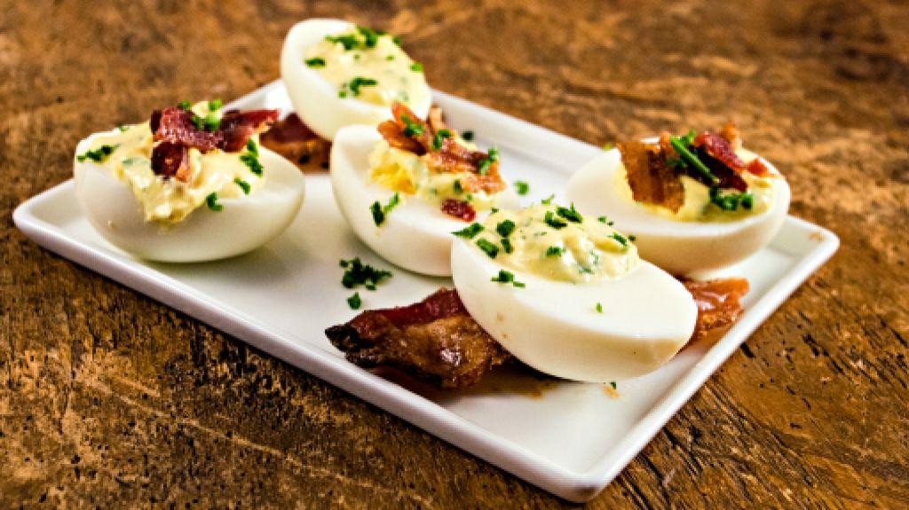 Bacon and Herb Deviled Eggs