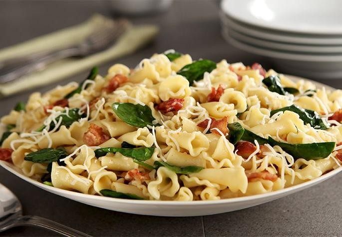 Bacon and Spinach Pasta Toss