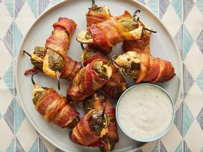Bacon-Wrapped Jalapeno Poppers with Cream Cheese