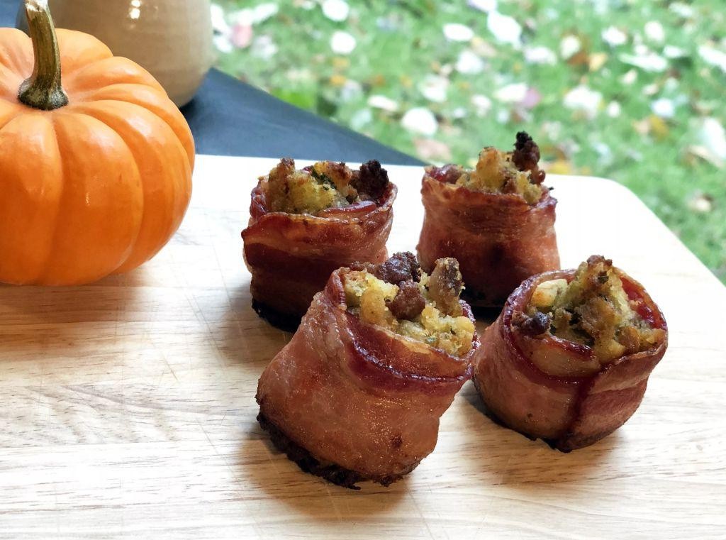 Bacon-Wrapped Keto Sausage Bites