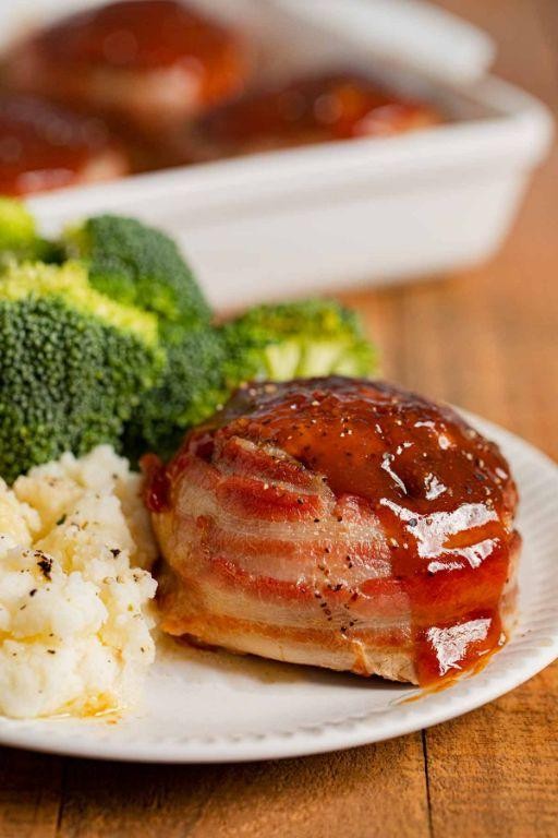 Bacon-Wrapped Mini Meatloaf Bites